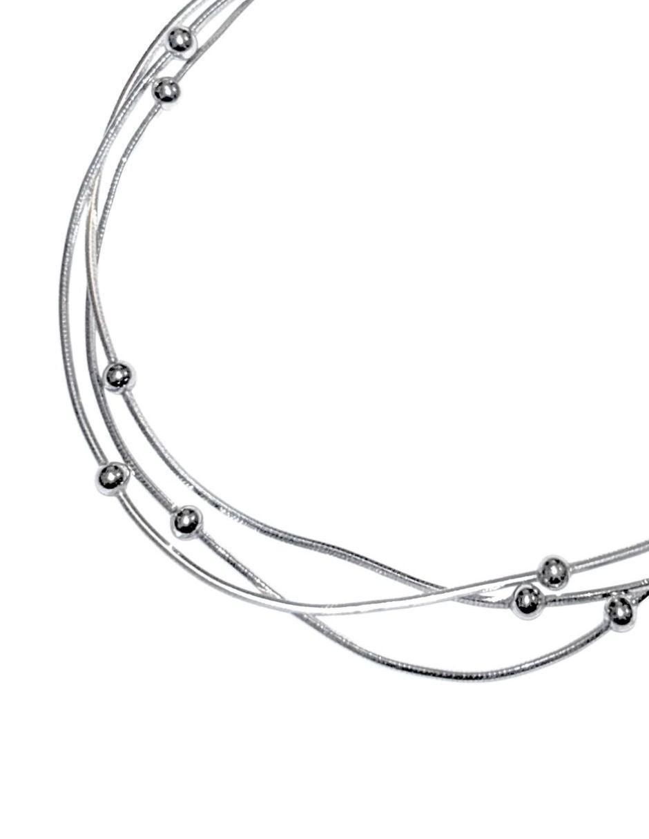 Brazalete de plata P 925 acabado lustre