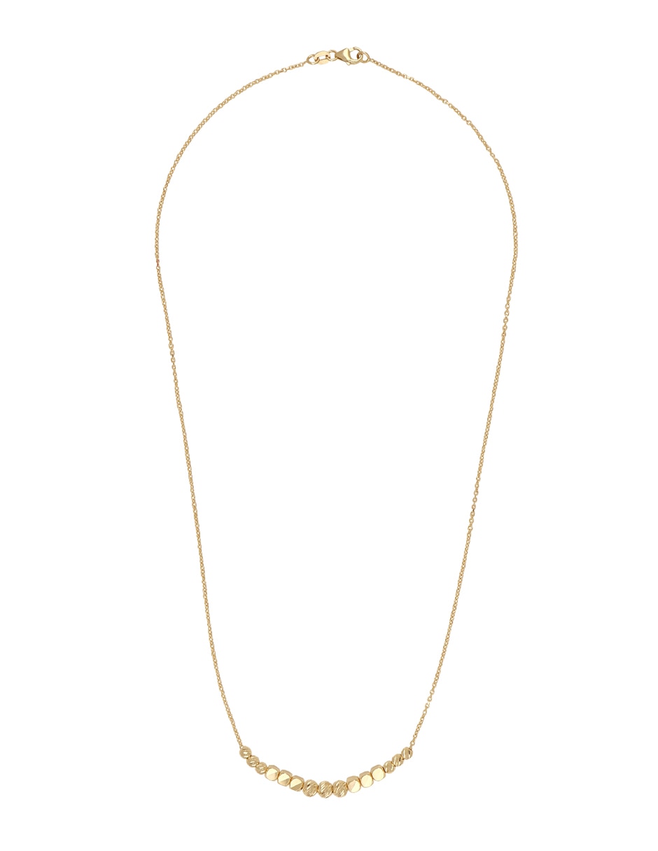 Gargantilla ovalada de oro amarillo 14 K