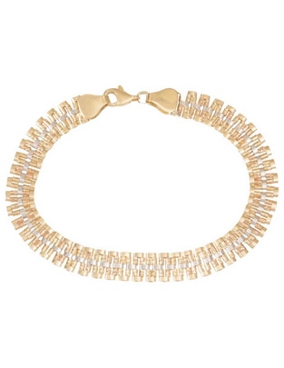 Pulsera Sini de oro 14 k con acabado brillante