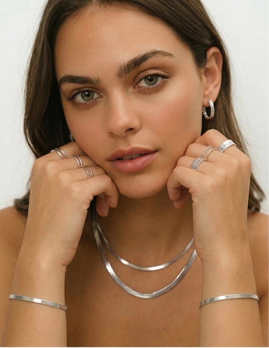 Pulsera Aretize de plata P 925 con acabado lustre