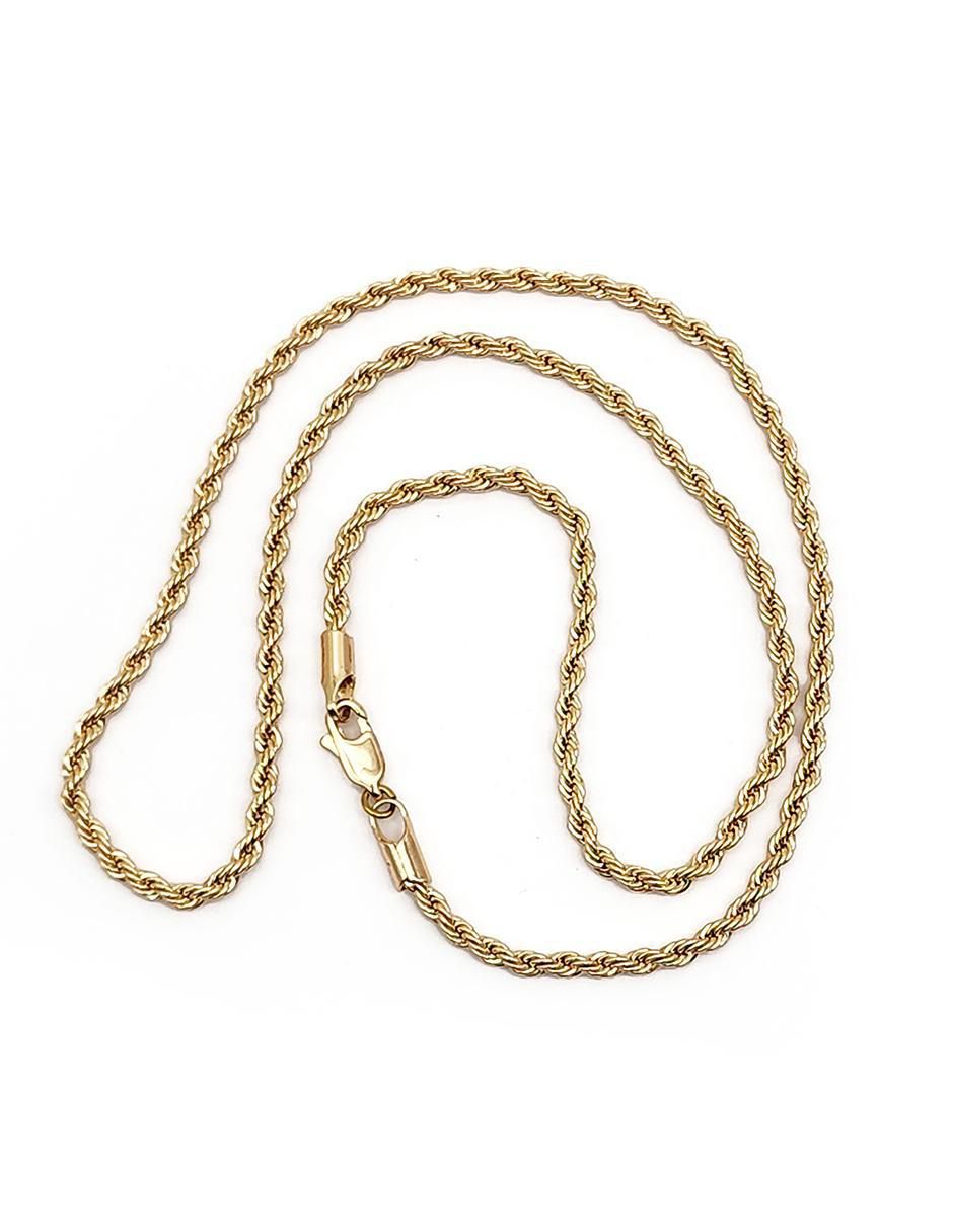 Collar torzal de oro laminado 10 k 2