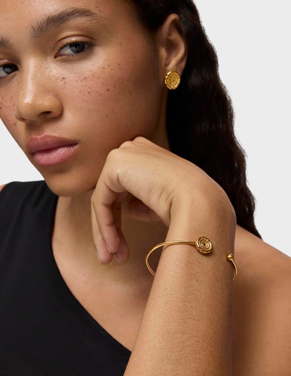 Pulsera Tous de plata P 925 Cachito Mio con acabado baño de oro