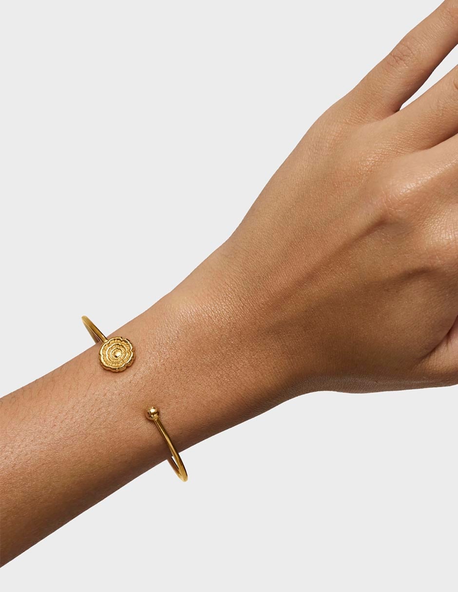 Pulsera Tous de plata P 925 Cachito Mio con acabado baño de oro