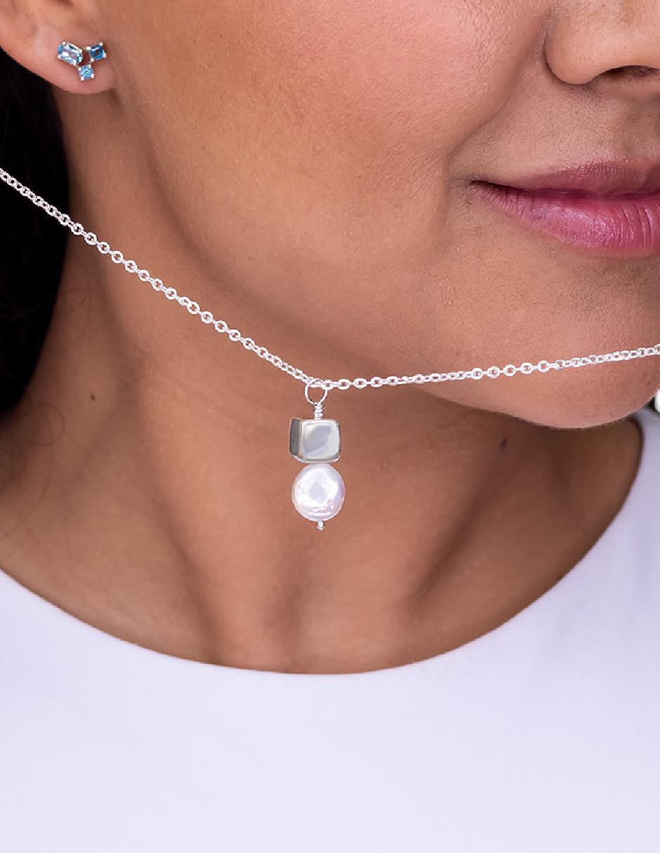 Collar con dije de plata P 925 3