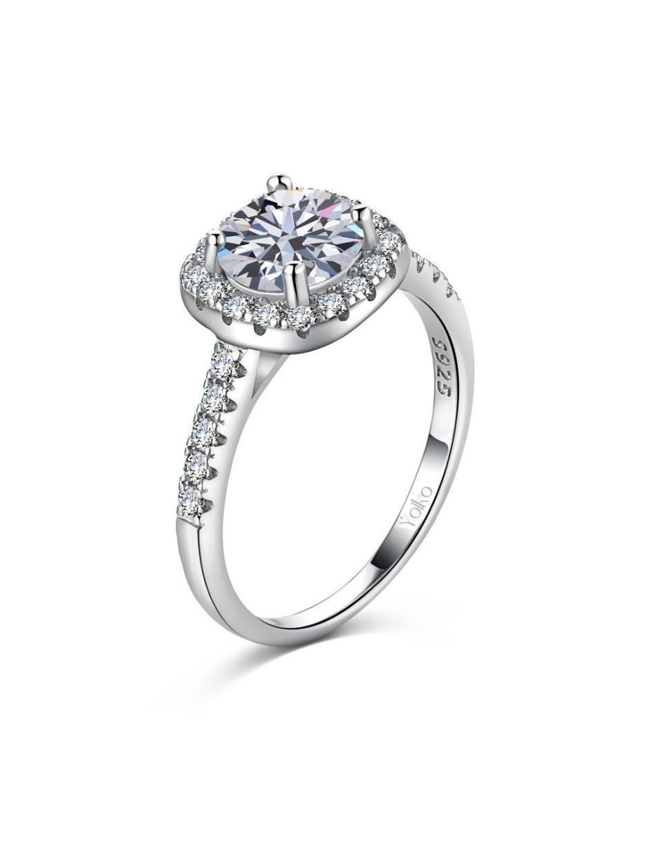 Anillo de compromiso de plata P 925 5
