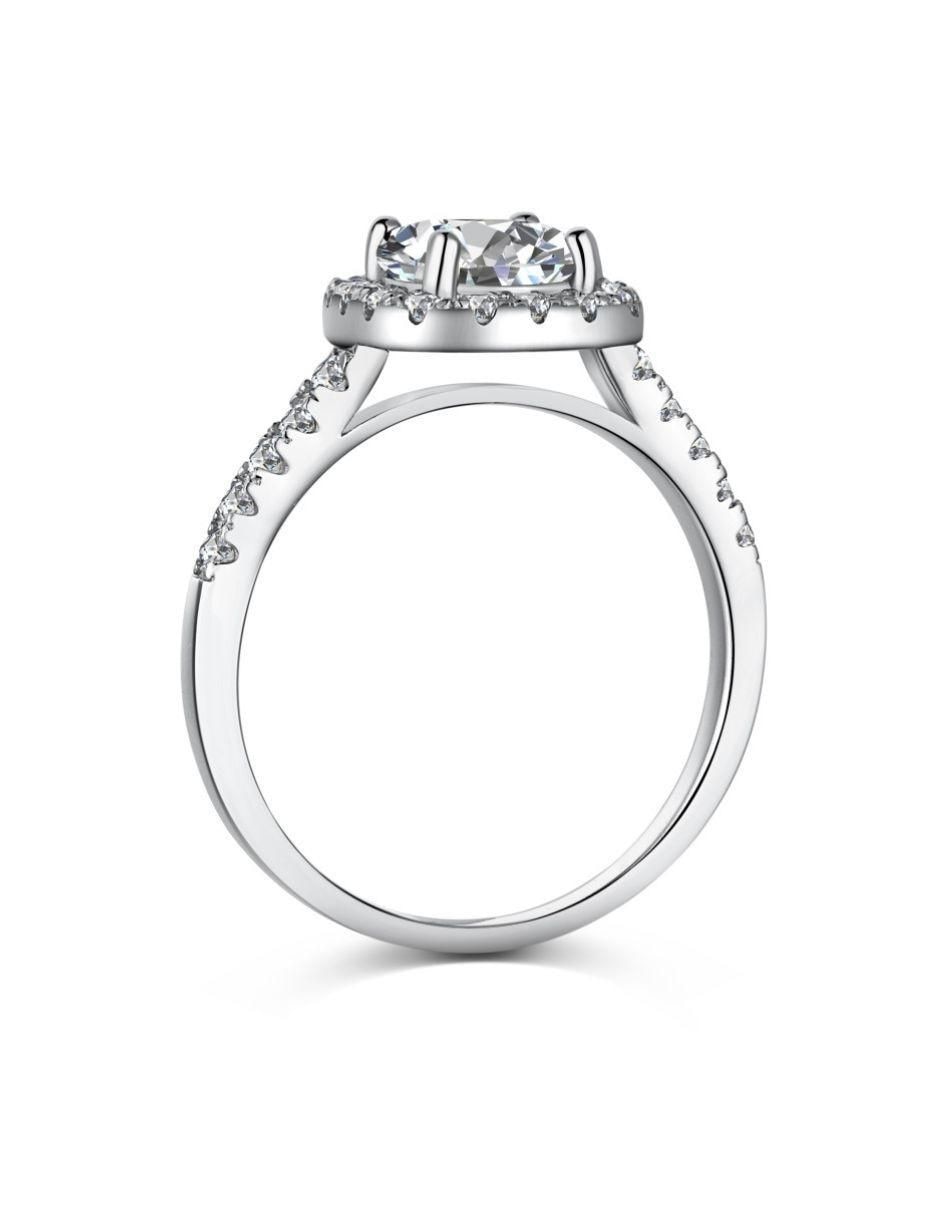Anillo de compromiso de plata P 925 6