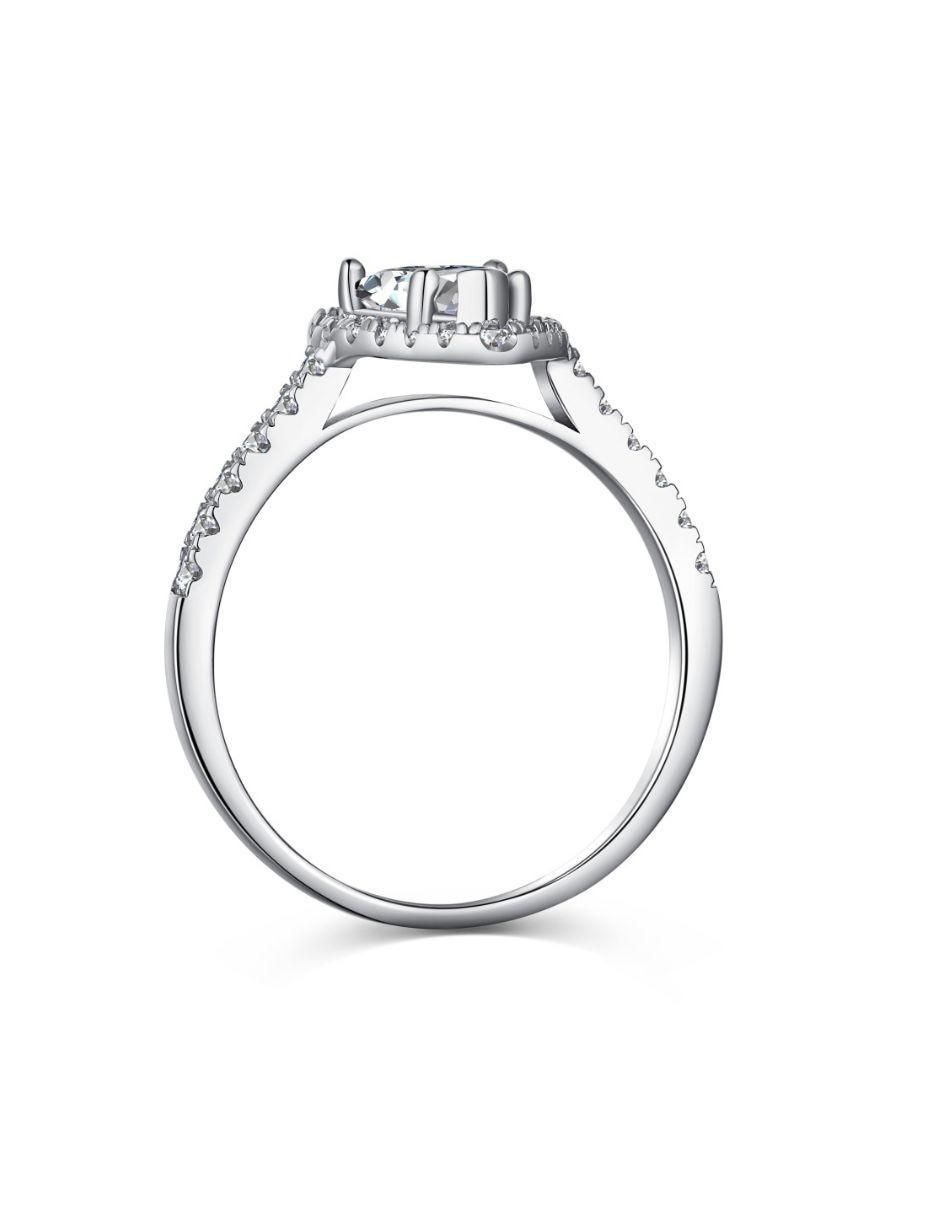 Anillo de compromiso de plata P 925 4