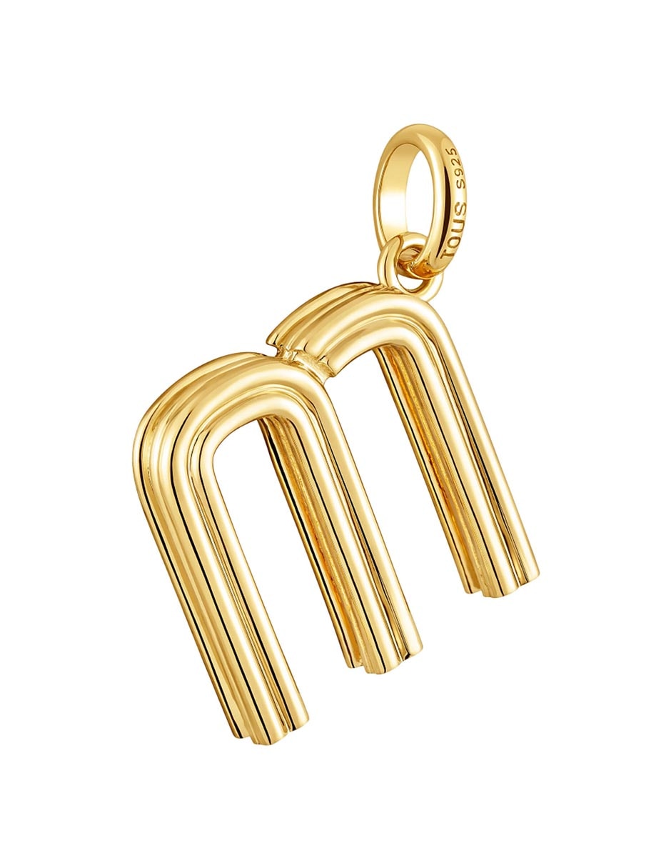 Dije de letra m Tous Alphabet de plata P 925