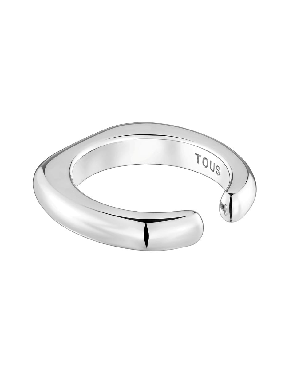Anillo redondo Line P 925 de plata brillante 3