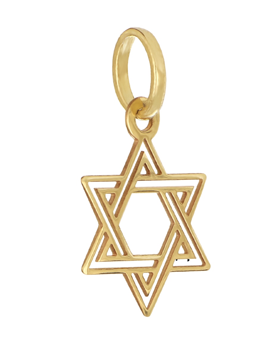 Dije de estrella Dinasti de oro amarillo 14 K
