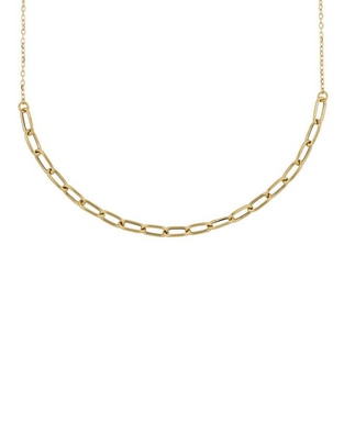 Gargantilla de eslabones de oro amarillo 14 K