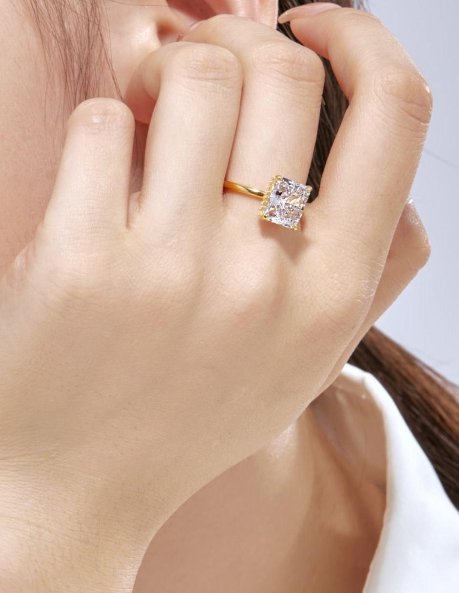 Anillo de compromiso de plata P 925 5