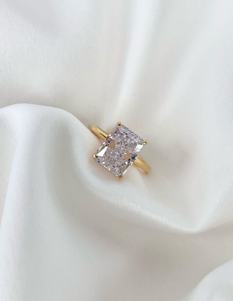 Anillo de compromiso de plata P 925 4