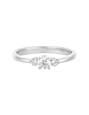 Anillo de compromiso de oro blanco 14 k Valoro Ever for You diamante