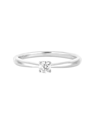 Solitario de oro blanco 14 k Valoro Ever For You diamante