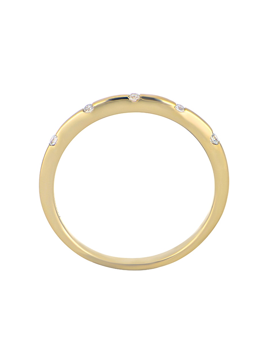 Anillo Valoro Ever for You 14 k de oro amarillo diamante liso