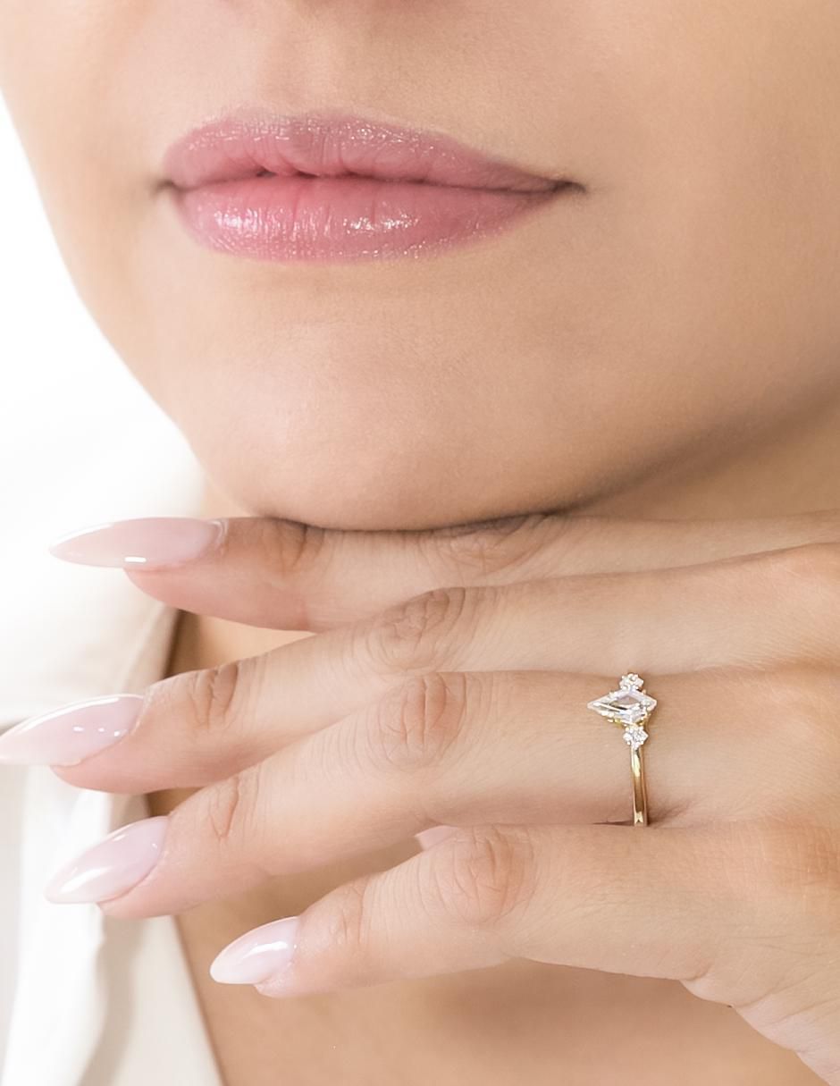 Anillo de compromiso 14 k 4