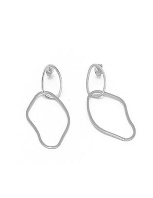 Aretes de aro circulares Flowing With Nature de plata P 925 con acabado baño de oro Aretes de aro circulares Flowing With Nature de plata P 925 con acabado baño de oro