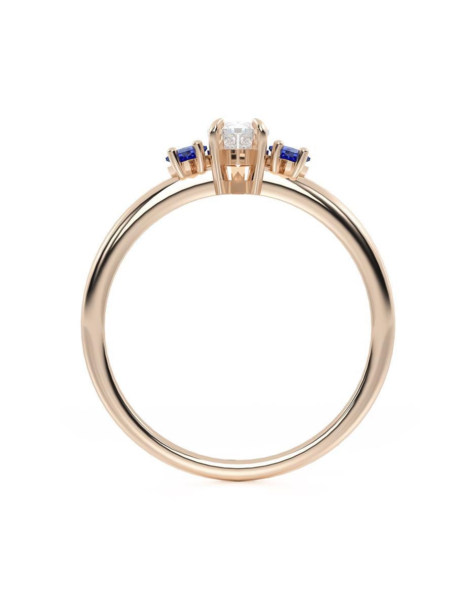 Anillo de compromiso 10 k 3