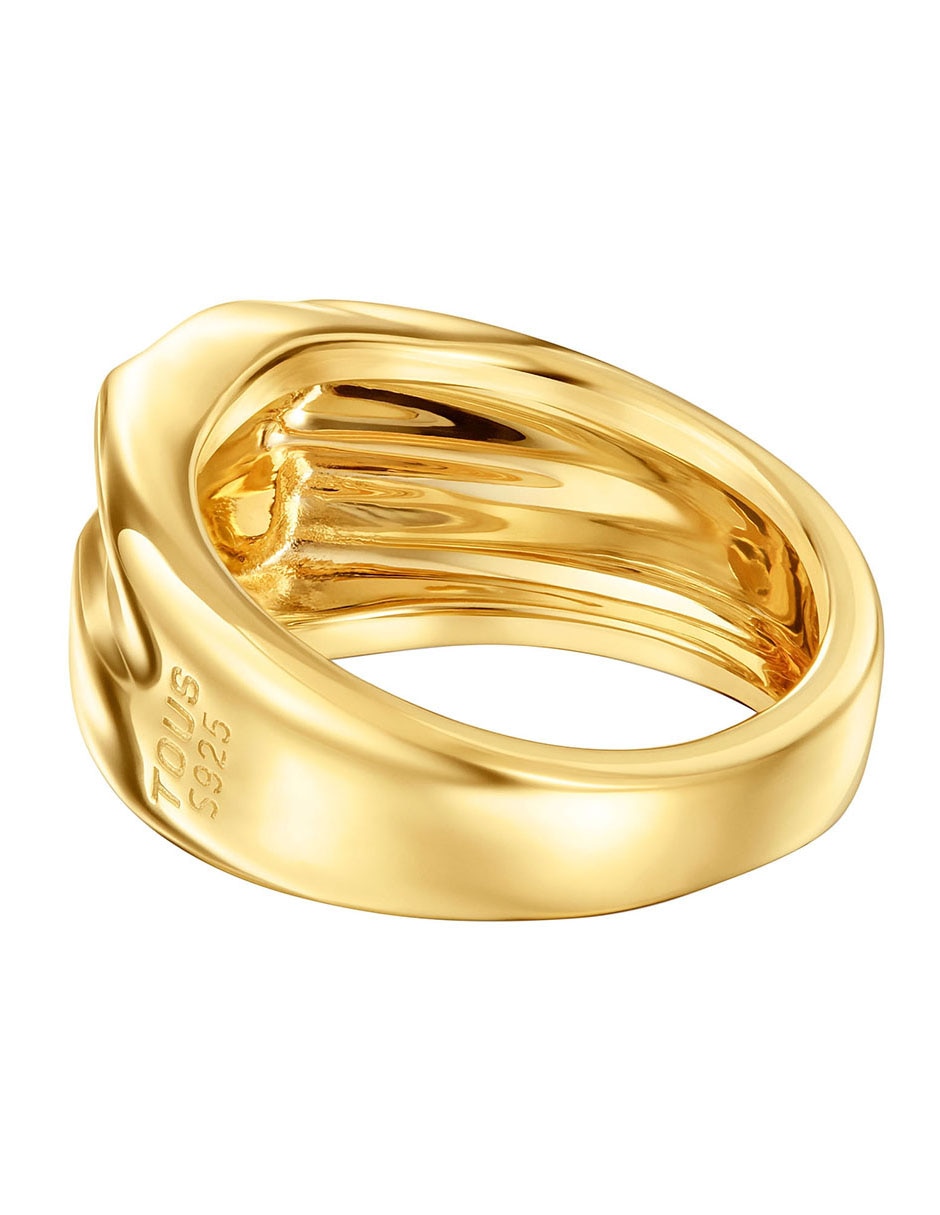 Anillo de oso Tous Sweet Dolls de plata P 925 baño de oro