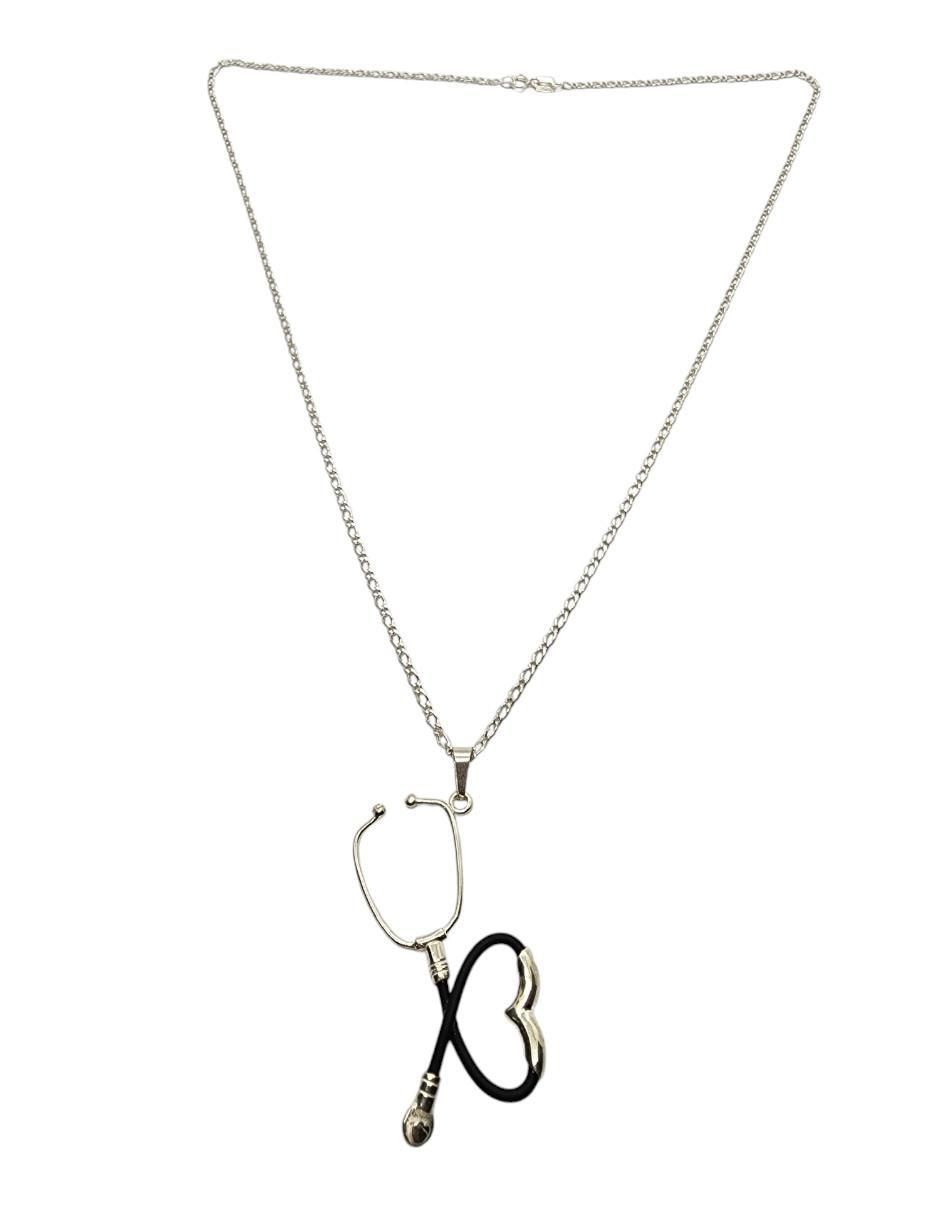 Collar con dije Estetoscopio de plata P 925 2