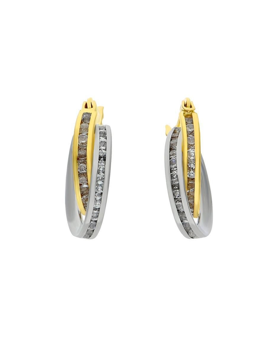Arracadas de oro amarillo 14 K con acabado brillante Arracadas de oro amarillo 14 K con acabado brillante