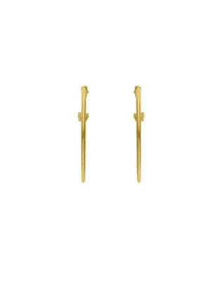 Arracadas de oro amarillo 14 K con acabado brillante