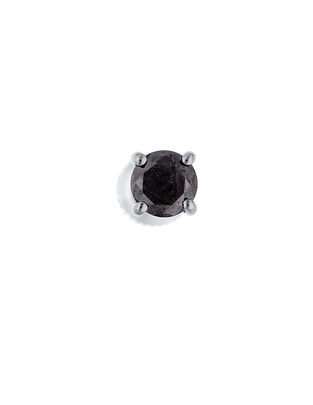 Broqueles circulares de oro blanco 14 K con acabado brillante diamante Broqueles circulares de oro blanco 14 K con acabado brillante diamante