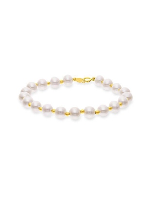 Pulsera joyerías bizzarro de oro 14 k con acabado brillante