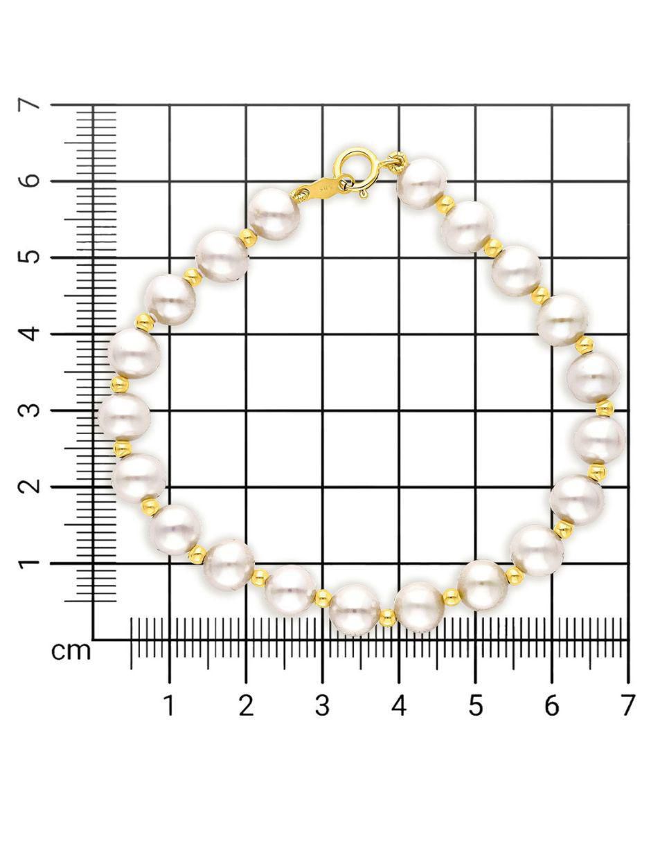 Pulsera joyerías bizzarro de oro 14 k con acabado brillante