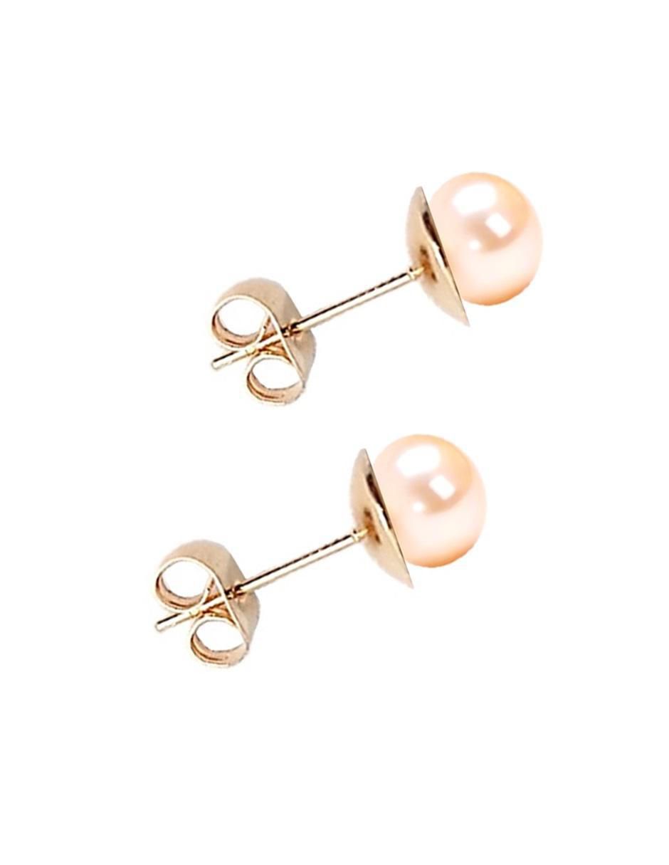 Broqueles redondos con acabado pulido perla 3