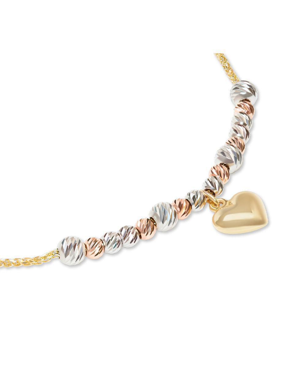 Pulsera de oro amarillo 14 K acabado brillante 2