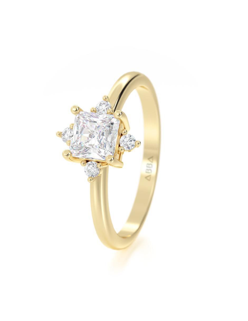 Anillo de compromiso 14 k 6