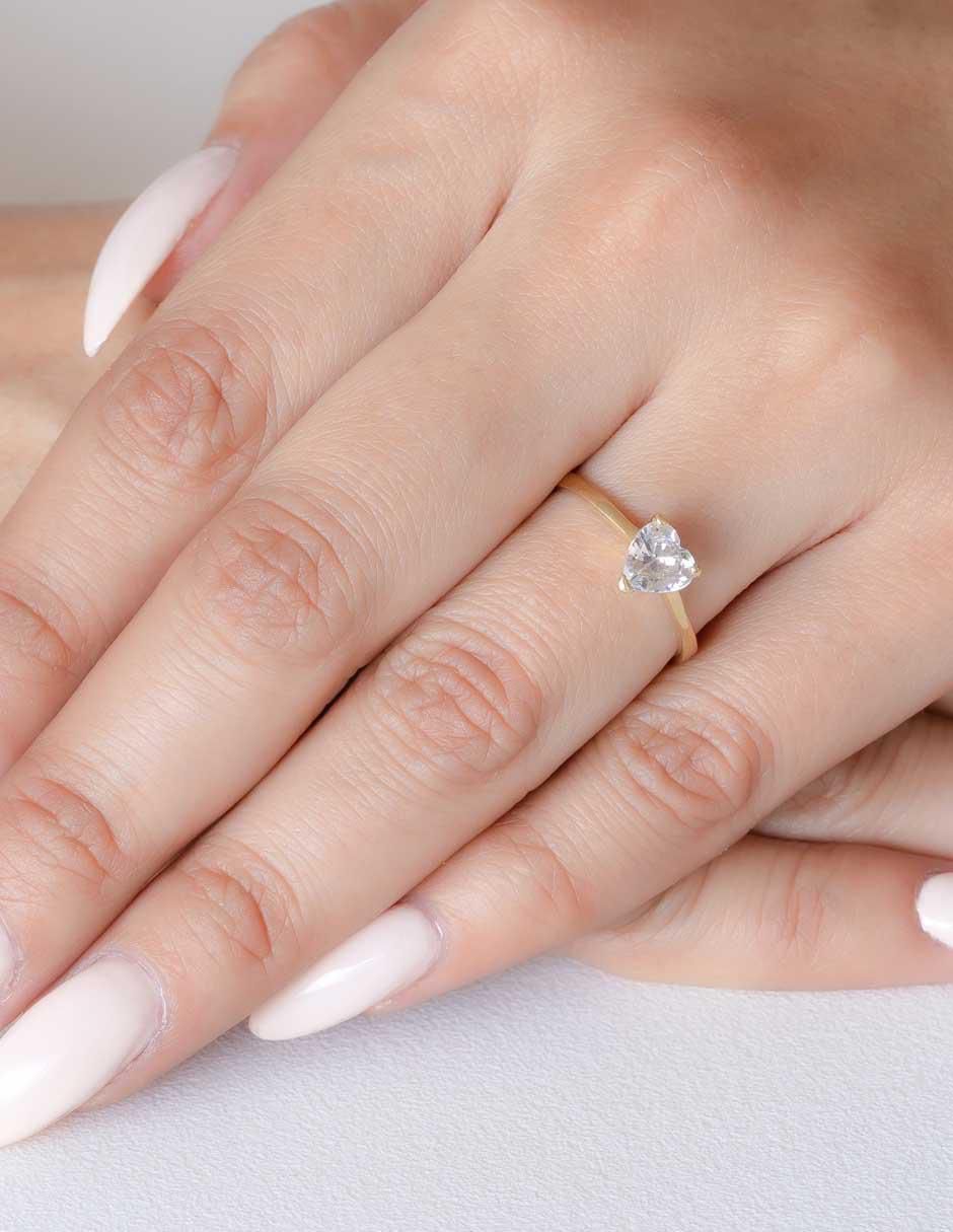 Anillo de compromiso 14 k 5