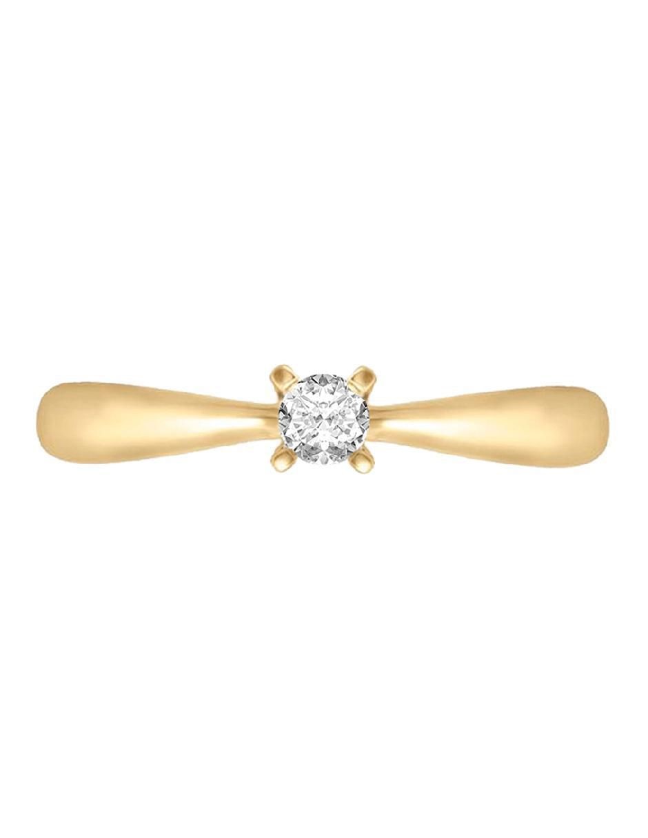 Solitario 14 k Miloro diamante Solitario 14 k Miloro diamante