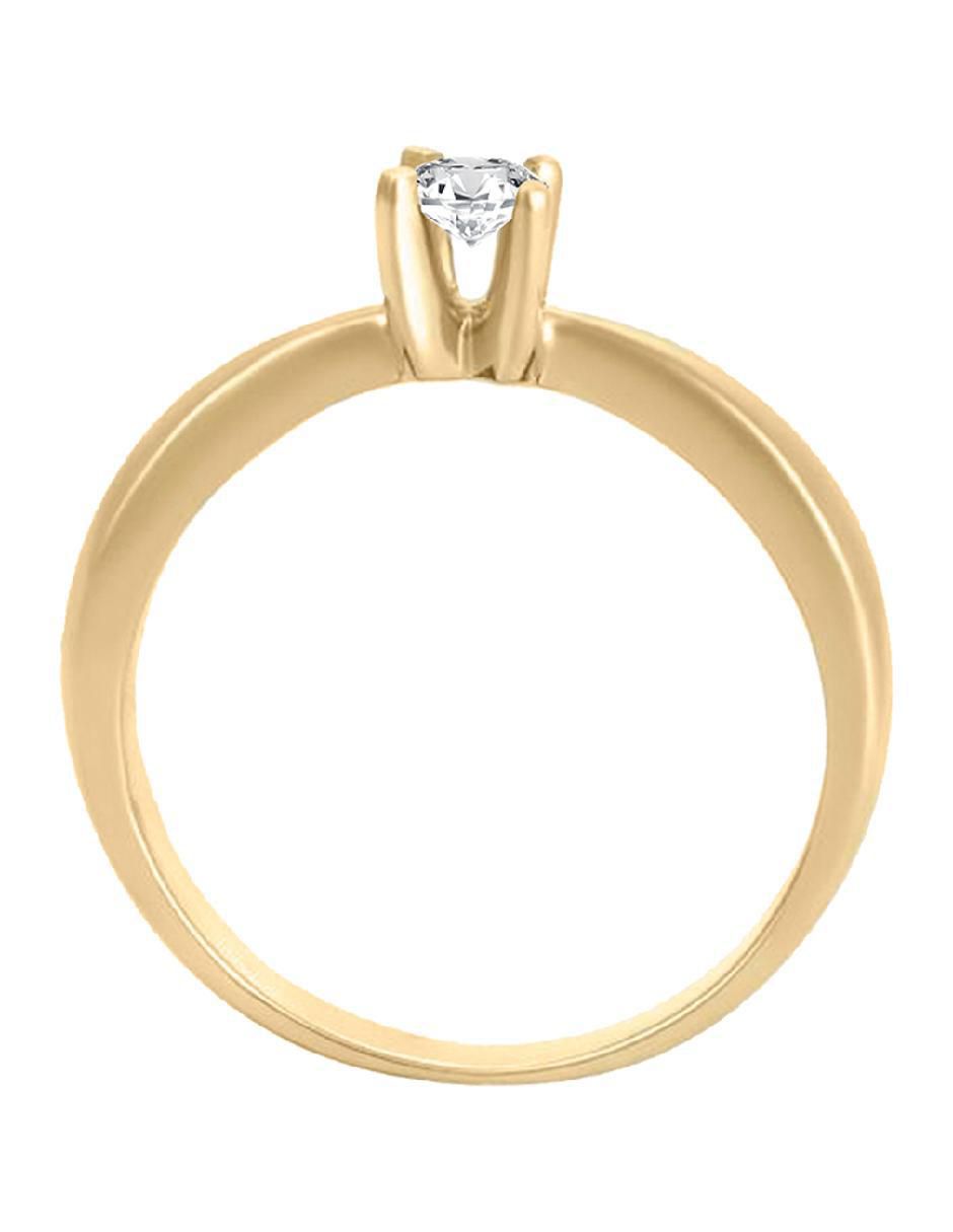 Solitario 14 k Miloro diamante 3