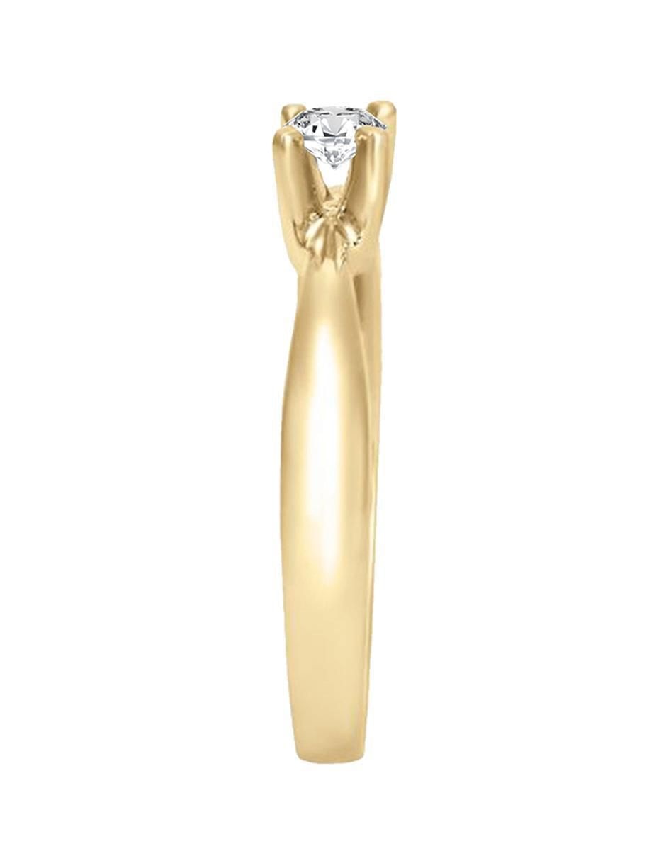 Solitario 14 k Miloro diamante 2