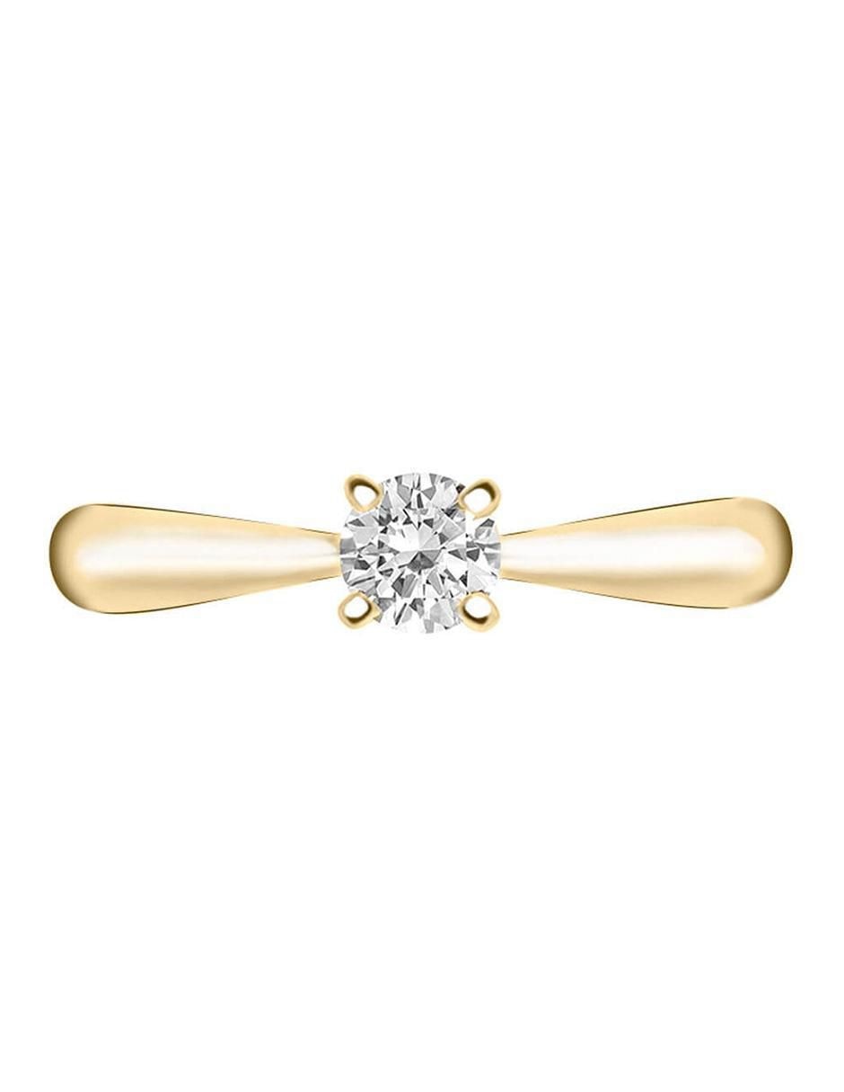 Solitario 14 k Miloro diamante Solitario 14 k Miloro diamante