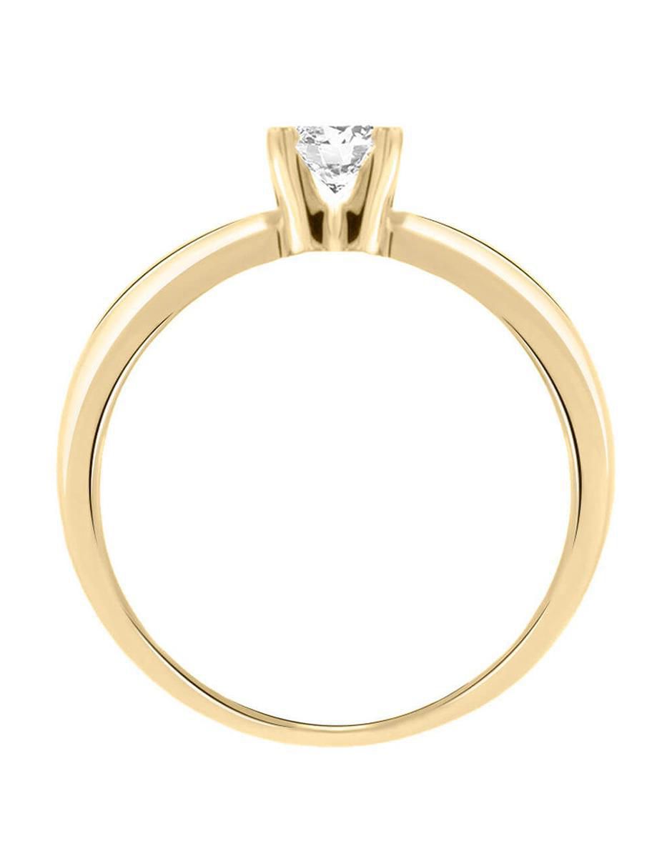 Solitario 14 k Miloro diamante 4