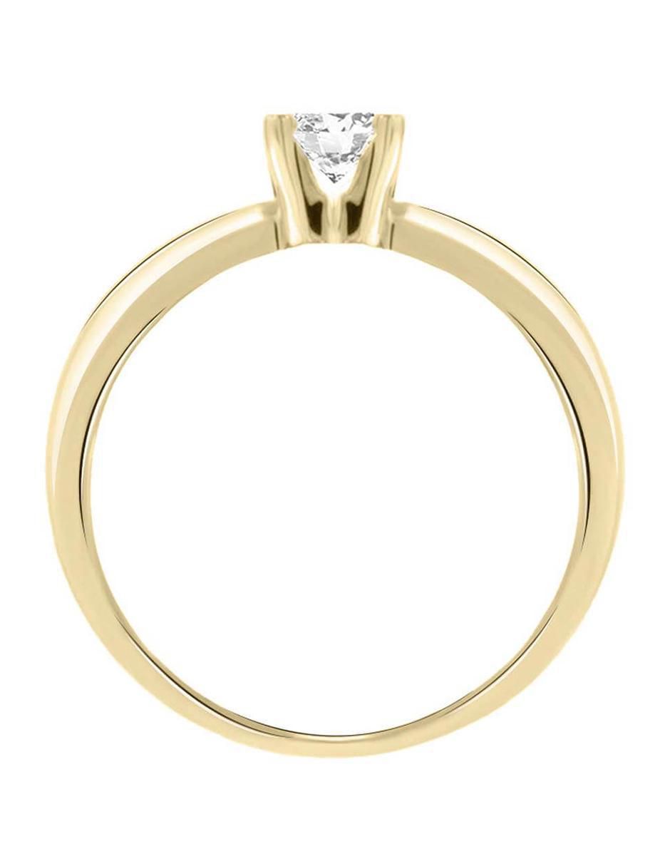 Solitario 14 k Miloro diamante 3