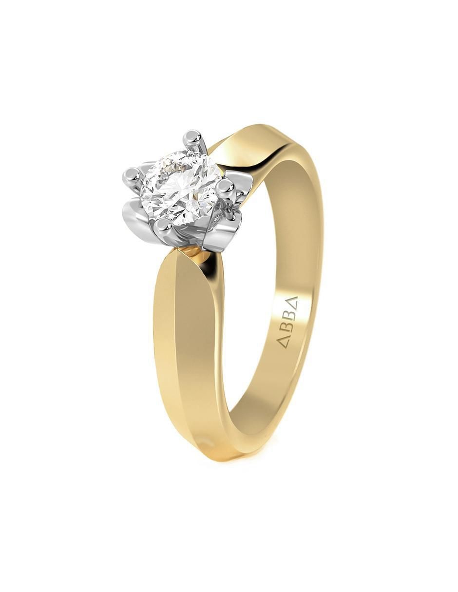 Anillo de compromiso 10 k 6