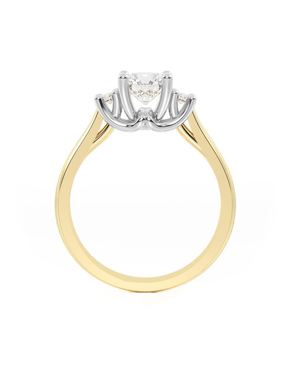 Anillo de compromiso 14 k 5