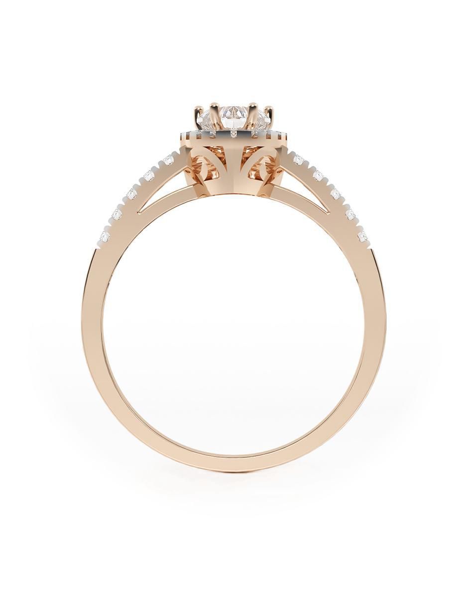 Anillo de compromiso 14 k 3
