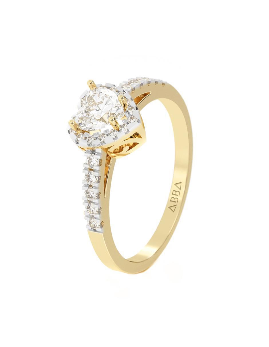 Anillo de compromiso 14 k 5