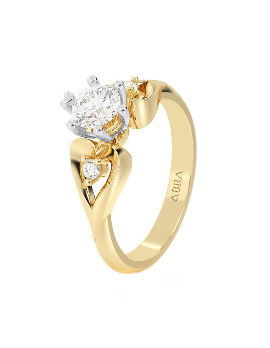 Anillo de compromiso 14 k 6
