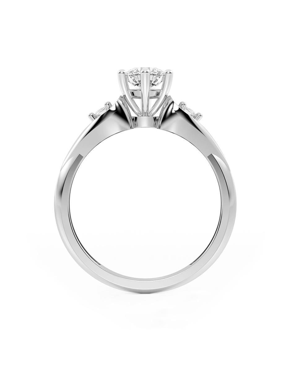 Anillo de compromiso 14 k 3