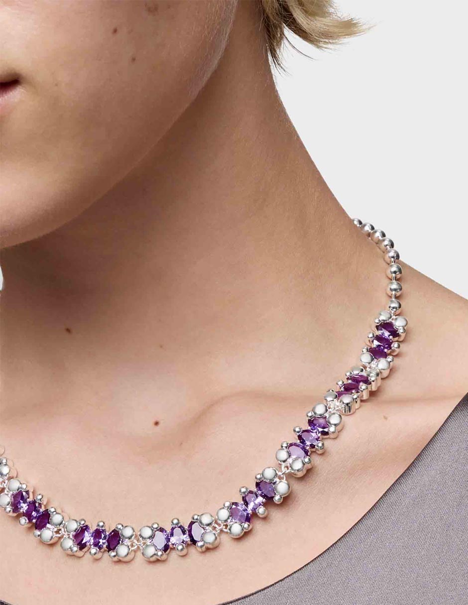 Collar de oso de plata P 925