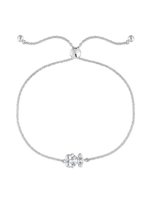 Pulsera de plata con cristal P 925 acabado pulido