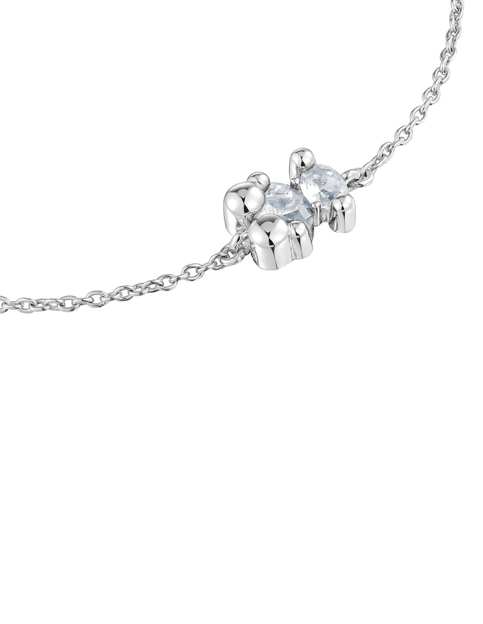 Pulsera de plata con cristal P 925 acabado pulido 3