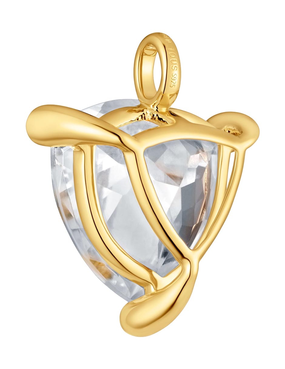 Dije triangular Tous Color White de plata P 925